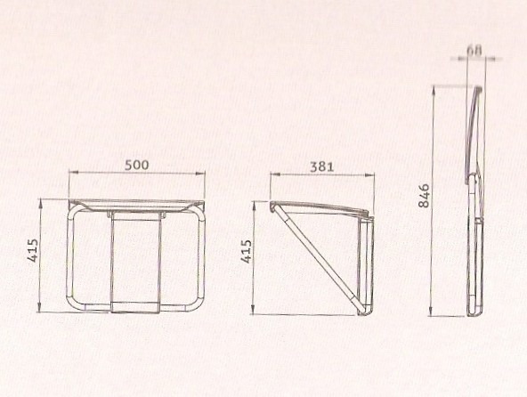 Slimfold bench dimensions