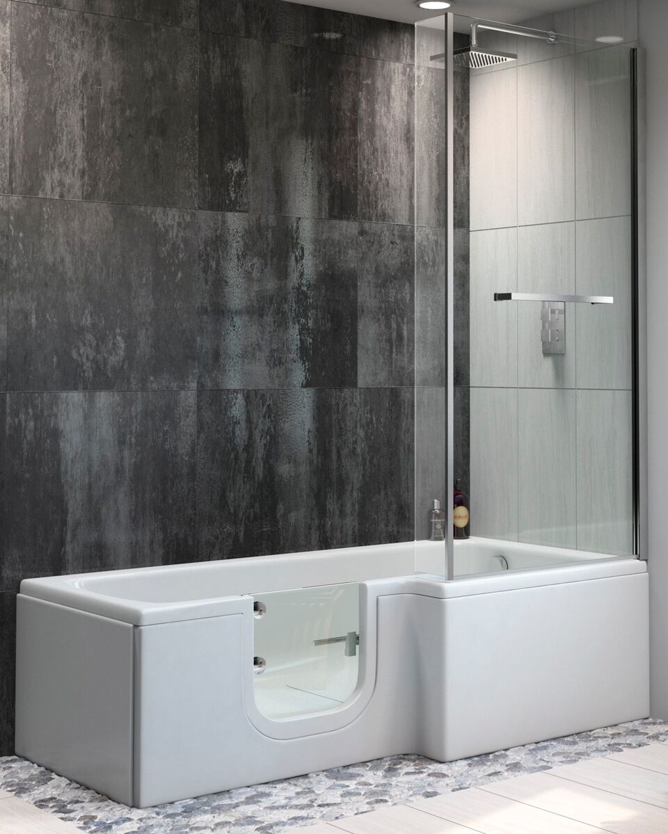 Sabre Glass easy access shower bath